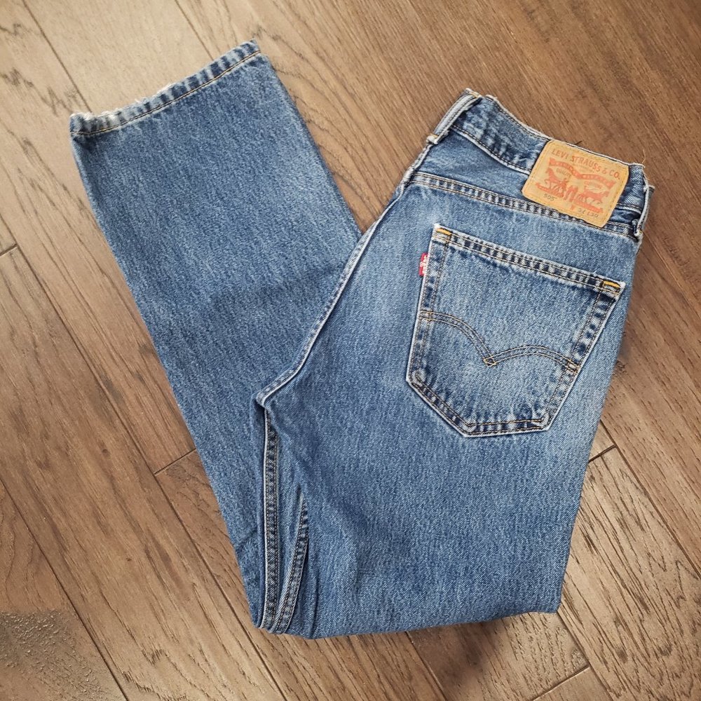 Levi's Men's Straight Jeans - Medium Blue Denim